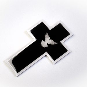 black mourning cross